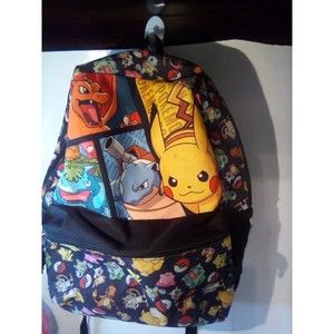 Nintendo Pokemon Backpack Black Multi Bioworld 15 inch 1st Generation Pikachu